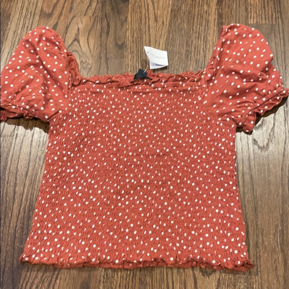 American eagle off the shoulder crop top